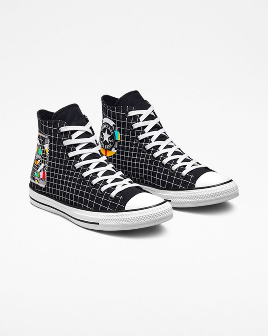 Zapatillas Altas Converse Chuck Taylor All Star Color Grid Hombre Blancas Multicolor Marrones | PE L2754P